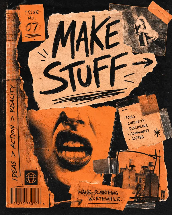 Zine cover reading Make Stuff